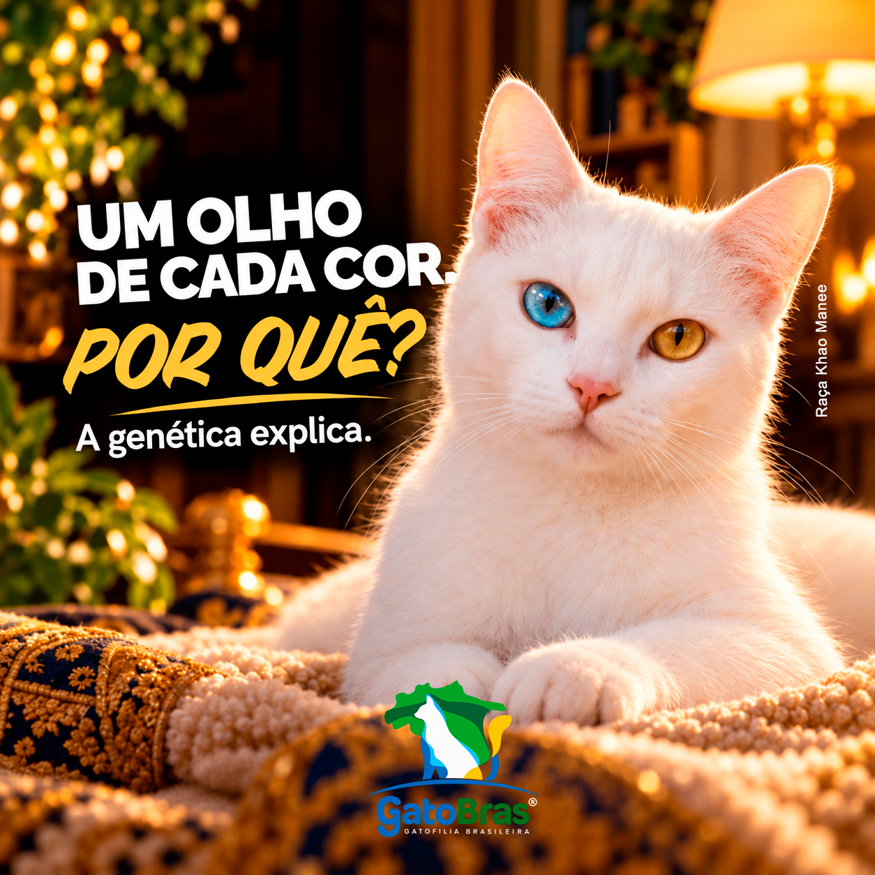 Um olho de cada cor: por que alguns gatos têm heterocromia?